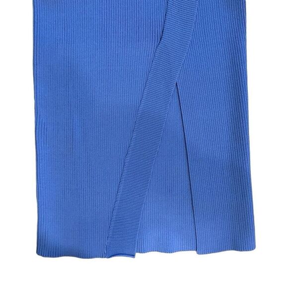 NWT BCBGMaxazria Rebel Cutout Midi Skirt in Persian Blue - Picture 3 of 6